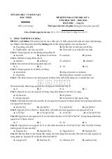 Đề thi Học kì 1 Hóa học 10 năm 2025-2026 Sở Bắc Ninh